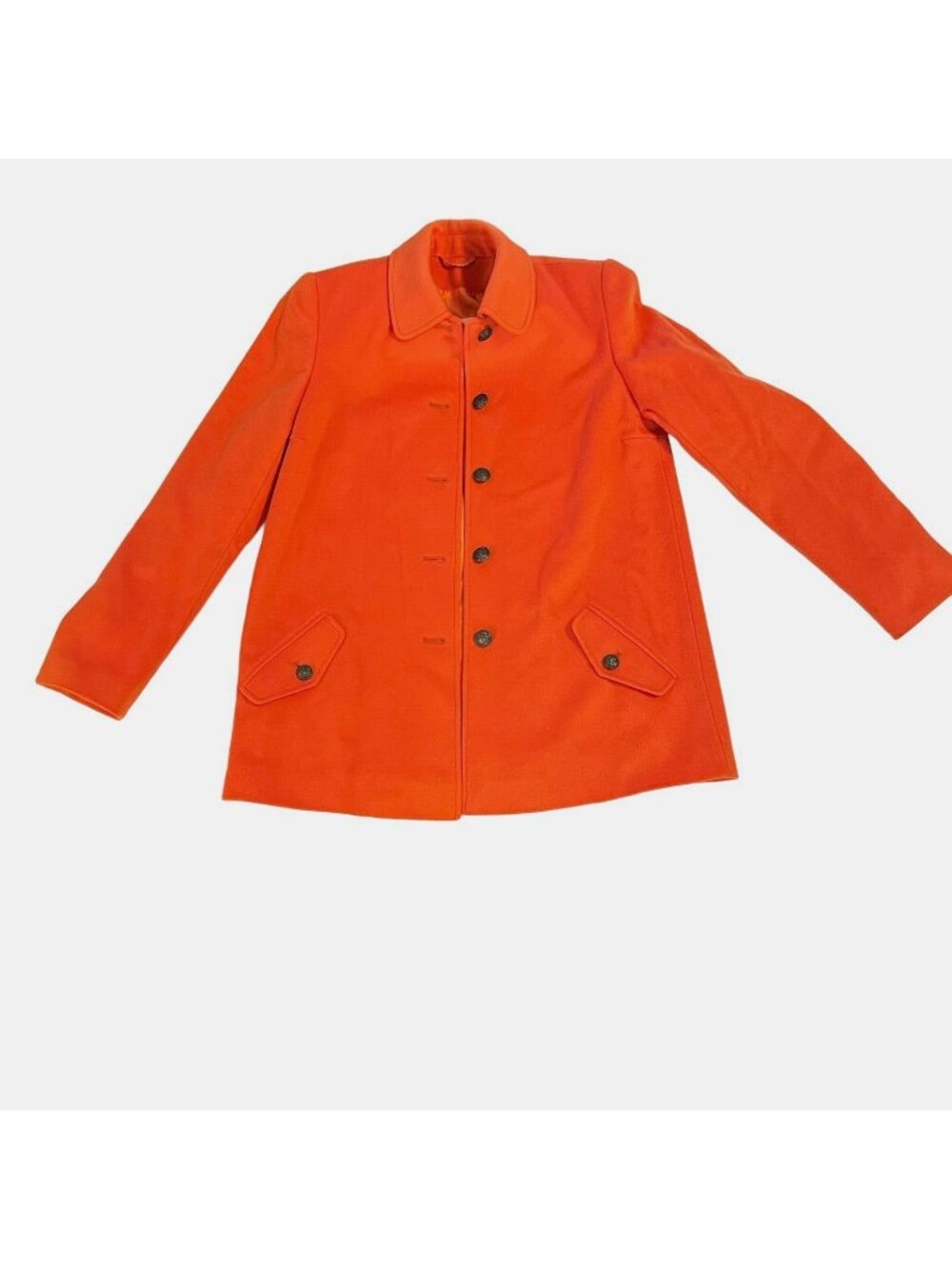 Saks Fifth Avenue The Works Blazer Jacket Wool Cashmere Orange Size P Germany